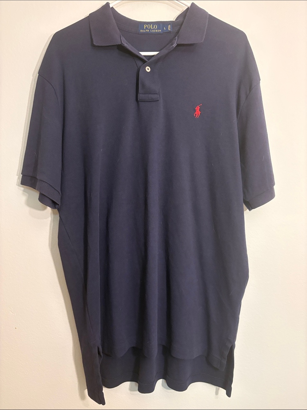 Polo by Ralph Lauren Navy Polo with Red Pony Logo